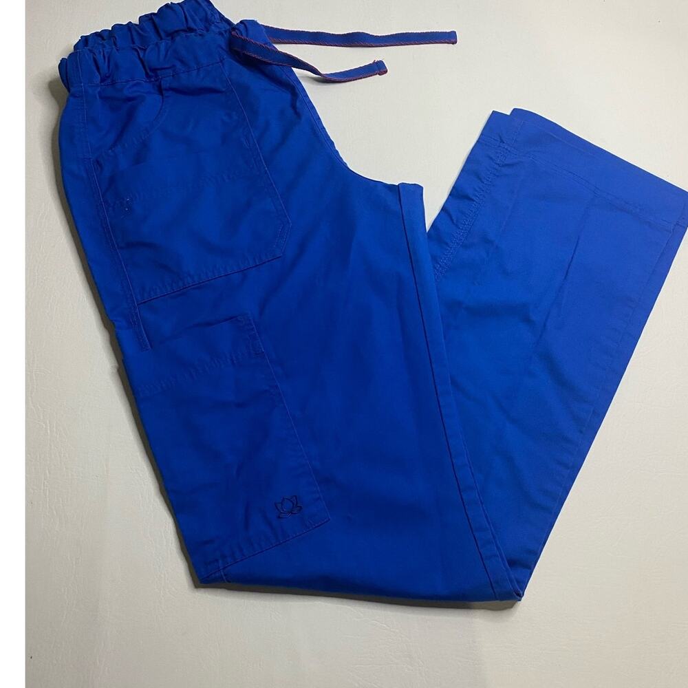 Core Flex Pocket Pants Uniforms Womens Blue Size Small